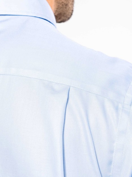 Chemises à personnaliser KARIBAN Chemise micro-sergé manches courtes sans repassage 