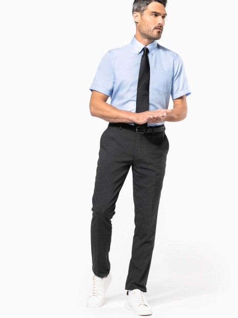 Chemises à personnaliser KARIBAN Chemise micro-sergé manches courtes sans repassage 