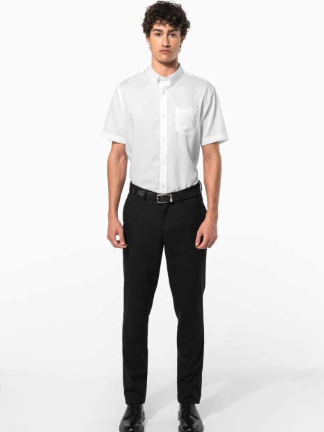 Chemises à personnaliser KARIBAN Chemise micro-sergé manches courtes sans repassage 