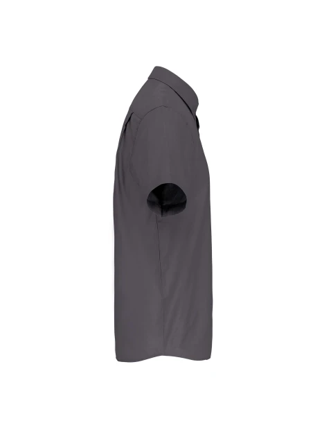 KARIBAN Chemise micro-sergé manches courtes sans repassage /api/colors/a74dfbdb-7821-4e15-a7e5-fe07498d41c7 personnalisable