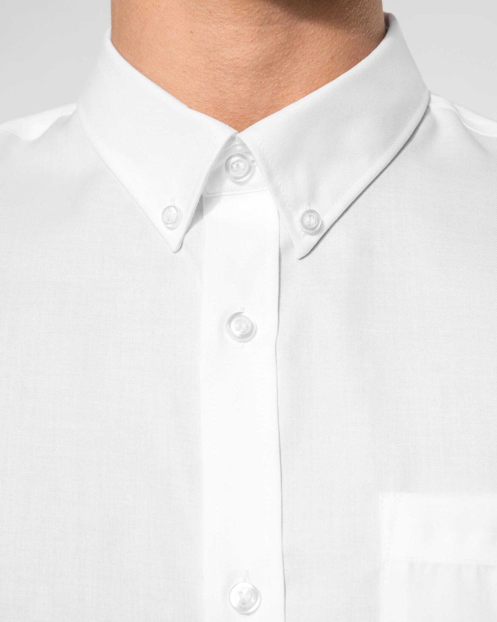 KARIBAN Herren Kurzarmhemd Bügelfrei Micro Twill Hemden personalisierbar