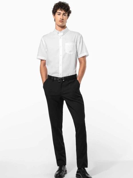 Chemises à personnaliser KARIBAN Chemise micro-sergé manches courtes sans repassage 