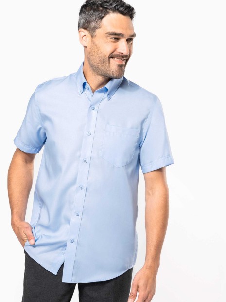 Chemises à personnaliser KARIBAN Chemise micro-sergé manches courtes sans repassage 