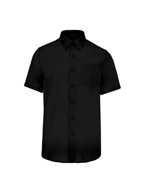 KARIBAN Chemise micro-sergé manches courtes sans repassage /api/colors/b9fdad4a-5e94-45cb-8c03-c08b349b28c3 personnalisable