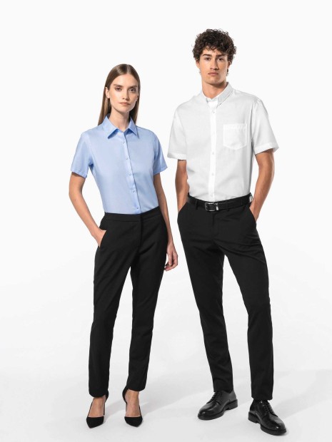 Chemises à personnaliser KARIBAN Chemise micro-sergé manches courtes sans repassage 
