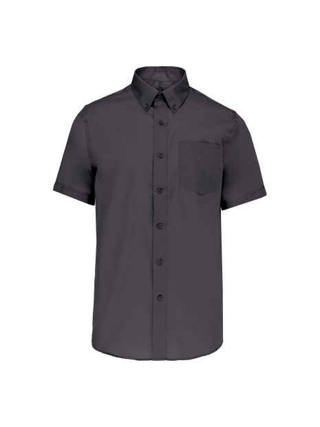 KARIBAN Chemise micro-sergé manches courtes sans repassage /api/colors/a74dfbdb-7821-4e15-a7e5-fe07498d41c7 personnalisable