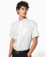 Hemden KARIBAN Heren non-iron micro sergé overhemd korte mouwen voor bedrukking &amp; borduring