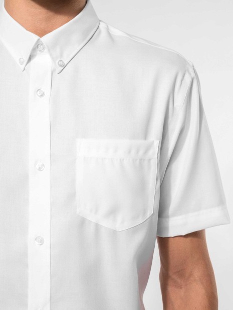 Chemises à personnaliser KARIBAN Chemise micro-sergé manches courtes sans repassage 