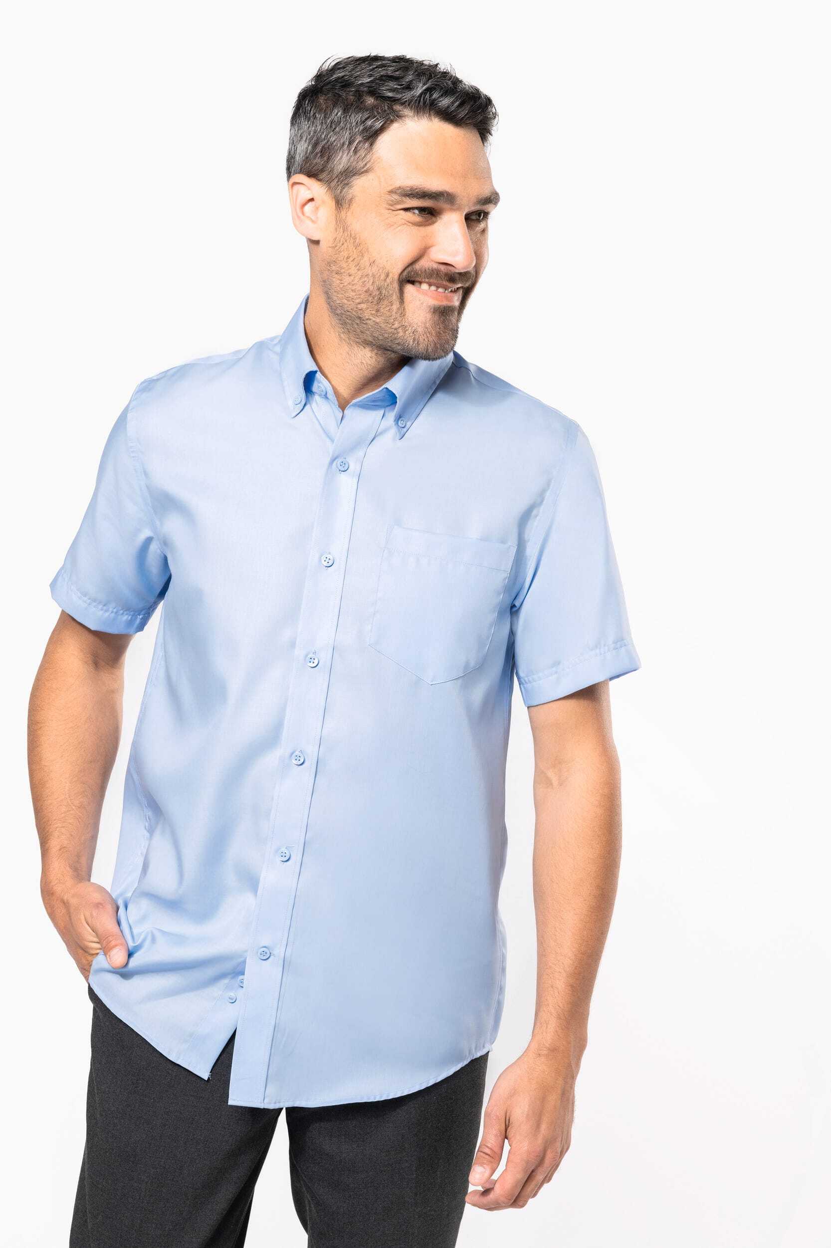 Chemises personnalisable KARIBAN Chemise micro-sergé manches courtes sans repassage