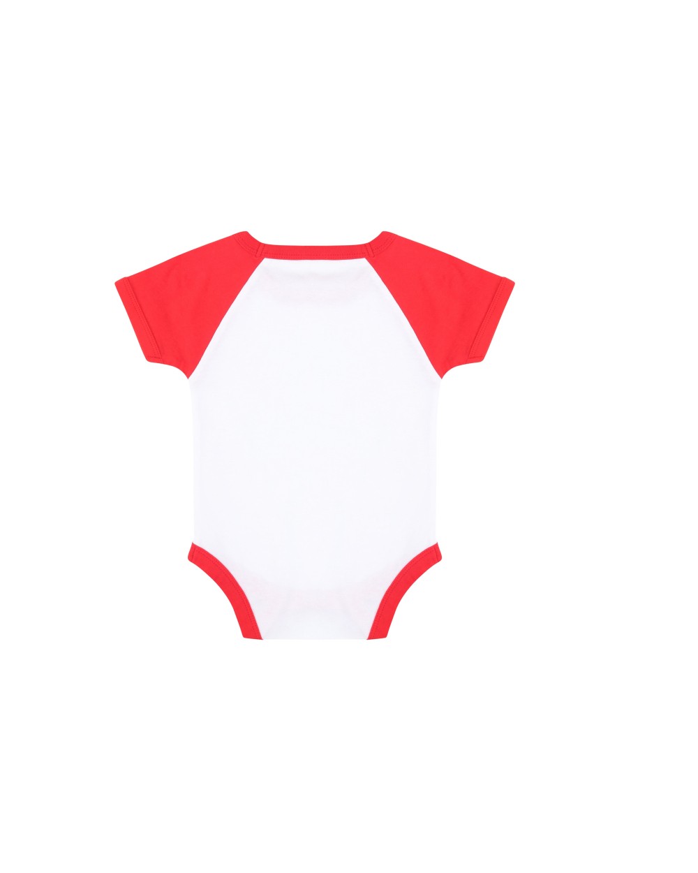 Baby artikelen LARKWOOD SHORT SLEEVED BASEBALL BODYSUIT voor bedrukking &amp; borduring