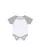 LARKWOOD ESSENTIAL SHORT SLEEVED BASEBALL BODYSUIT Baby Artikeln personalisierbar