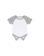 LARKWOOD ESSENTIAL SHORT SLEEVED BASEBALL BODYSUIT Baby Artikeln personalisierbar