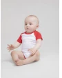 LARKWOOD ESSENTIAL SHORT SLEEVED BASEBALL BODYSUIT Baby Artikeln personalisierbar