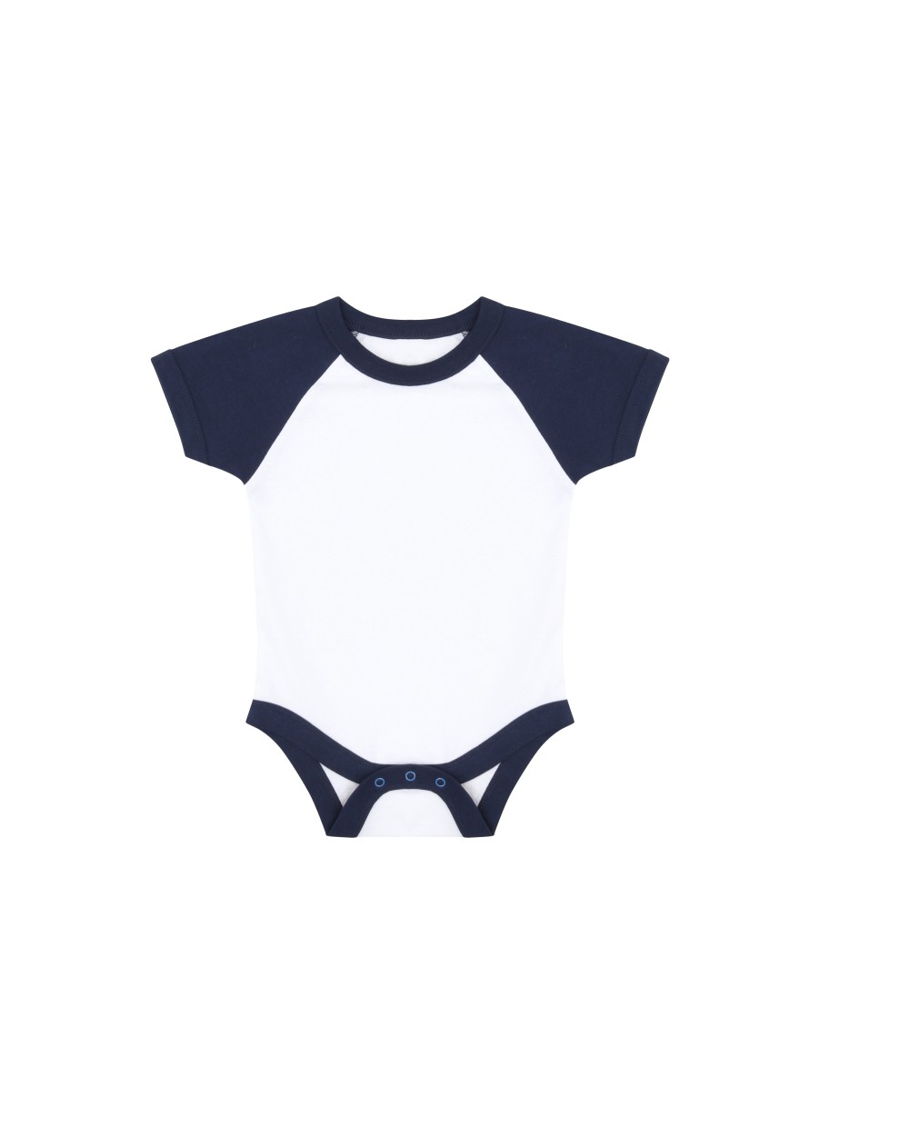 LARKWOOD ESSENTIAL SHORT SLEEVED BASEBALL BODYSUIT Baby Artikeln personalisierbar