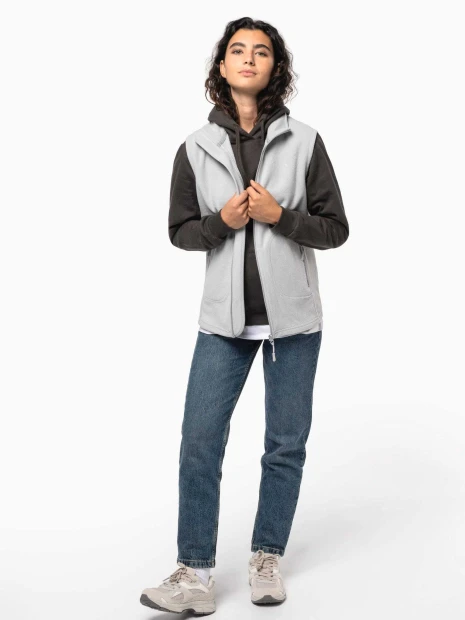Laines polaires à personnaliser KARIBAN Bodywarmer micropolaire écoresponsable unisexe 