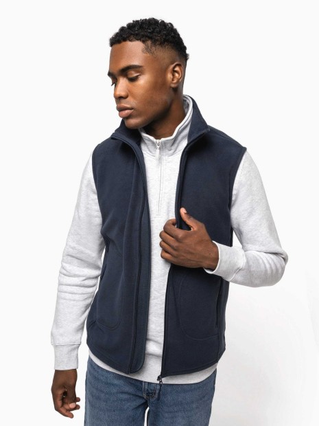 Laines polaires à personnaliser KARIBAN Bodywarmer micropolaire écoresponsable unisexe 