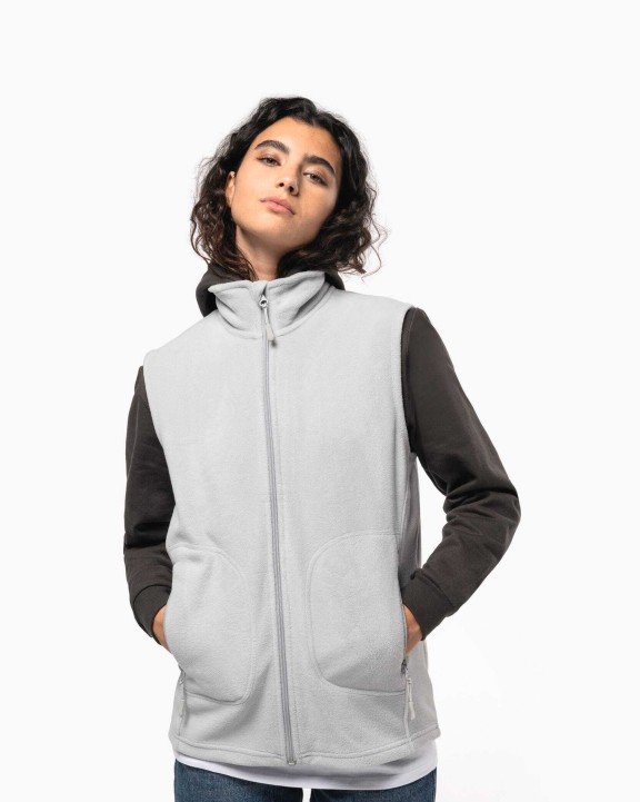 Laines polaires personnalisable KARIBAN Bodywarmer micropolaire écoresponsable unisexe