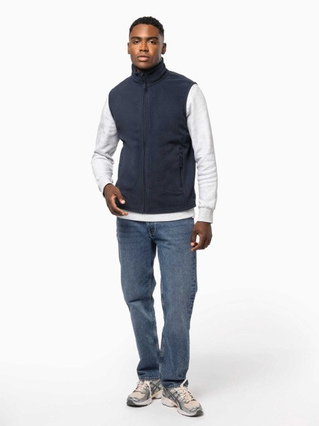 Laines polaires à personnaliser KARIBAN Bodywarmer micropolaire écoresponsable unisexe 