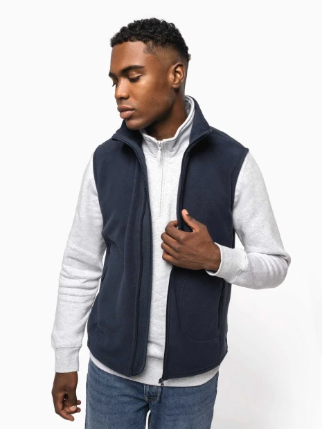 Laines polaires à personnaliser KARIBAN Bodywarmer micropolaire écoresponsable unisexe 