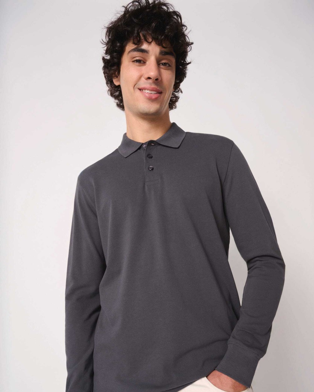 Polos personnalisable IDEAL BASIC BRAND Polo piqué LSL homme