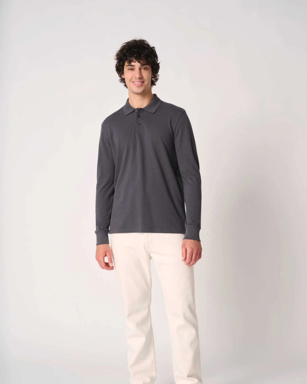 Polos personnalisable IDEAL BASIC BRAND Polo piqué LSL homme