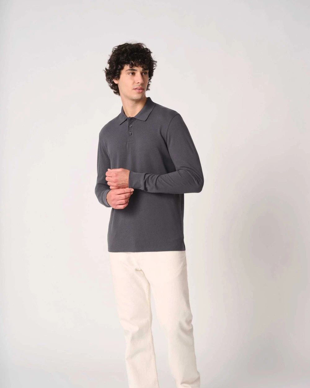 Polos personnalisable IDEAL BASIC BRAND Polo piqué LSL homme
