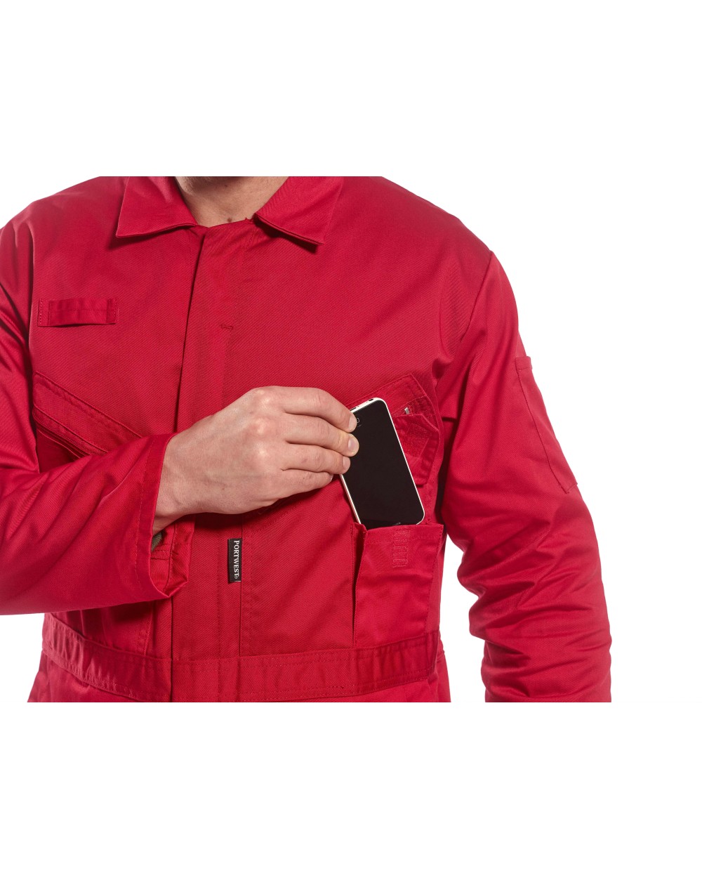 Benodigdheden PORTWEST Liverpool zip coverall (C813) voor bedrukking &amp; borduring