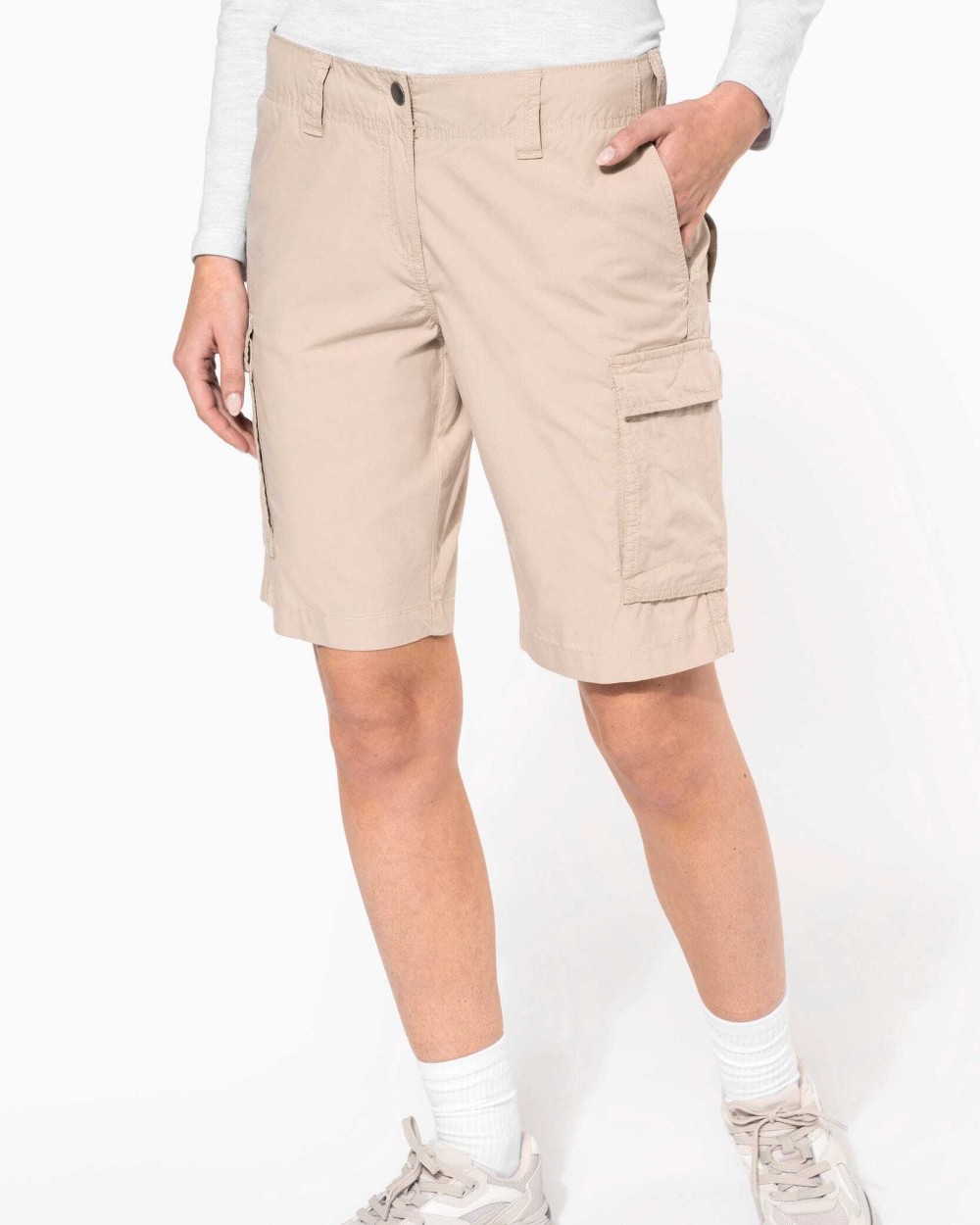 Bermudas & Shorts personnalisable KARIBAN Bermuda léger multipoches femme