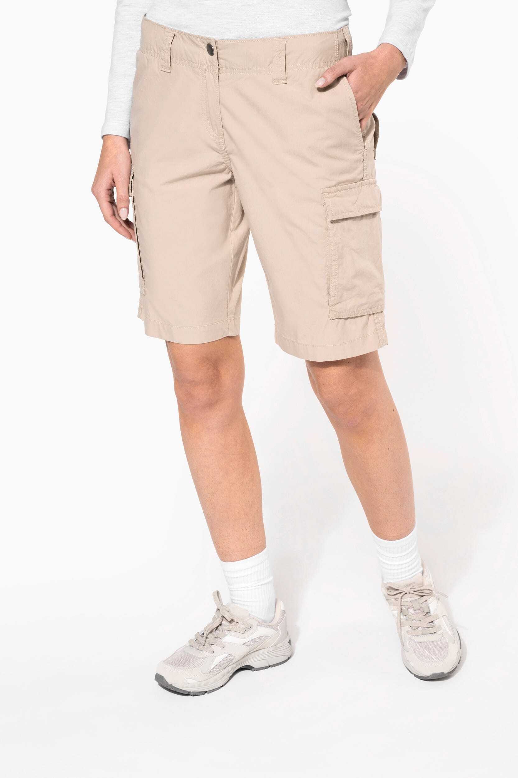 Bermudas & Shorts personnalisable KARIBAN Bermuda léger multipoches femme