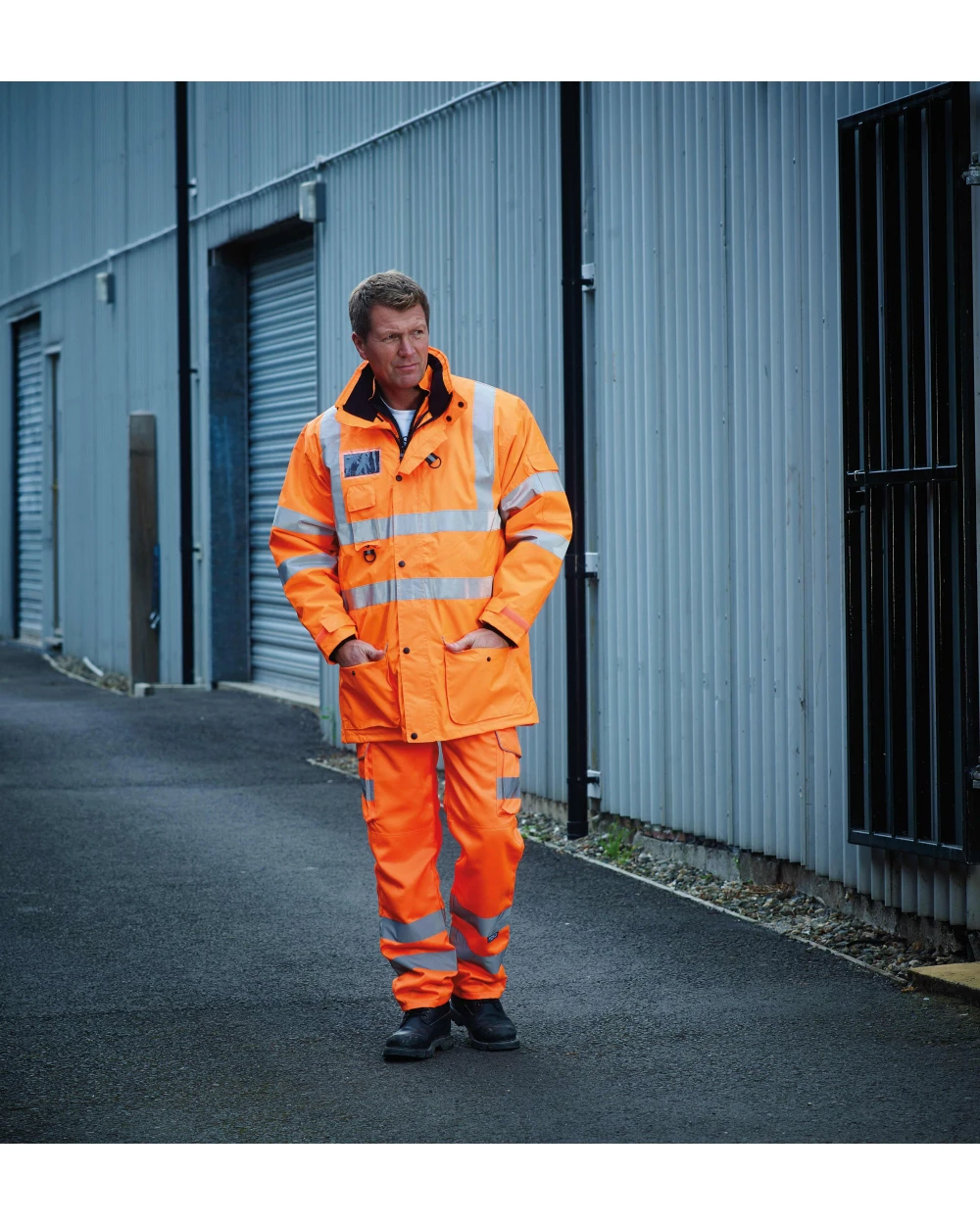 Broeken YOKO Hi-vis polycotton cargo trousers with kneepad pockets (HV018T/3M) voor bedrukking &amp; borduring