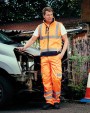 Broeken YOKO Hi-vis polycotton cargo trousers with kneepad pockets (HV018T/3M) voor bedrukking &amp; borduring