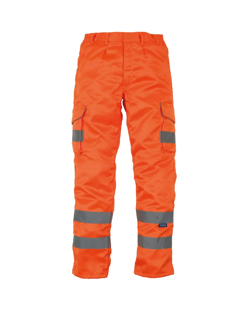 Broeken YOKO Hi-vis polycotton cargo trousers with kneepad pockets (HV018T/3M) voor bedrukking &amp; borduring
