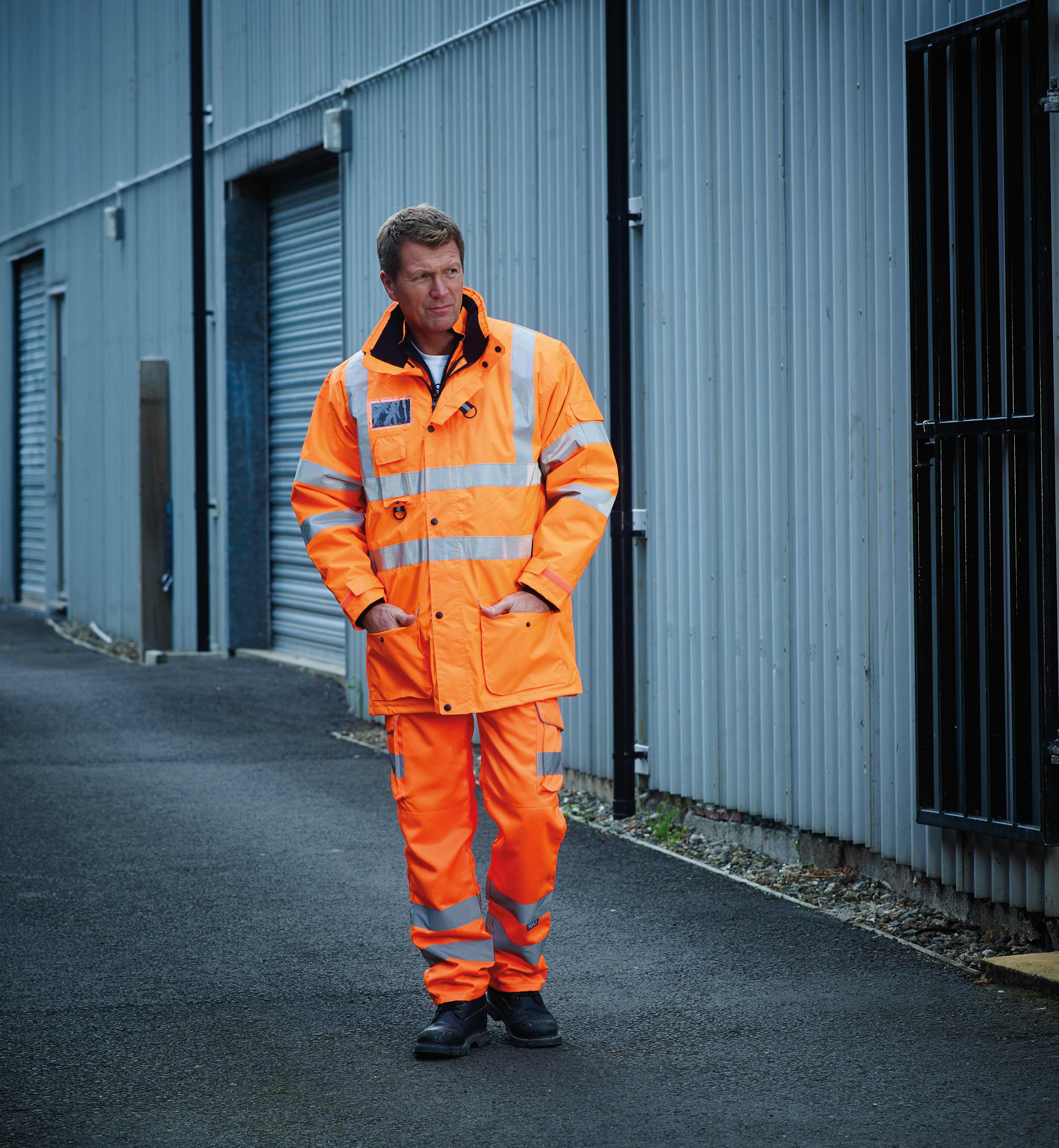 Pantalons personnalisable YOKO Pantalon multipoches haute visibilité (HV018T/3M)