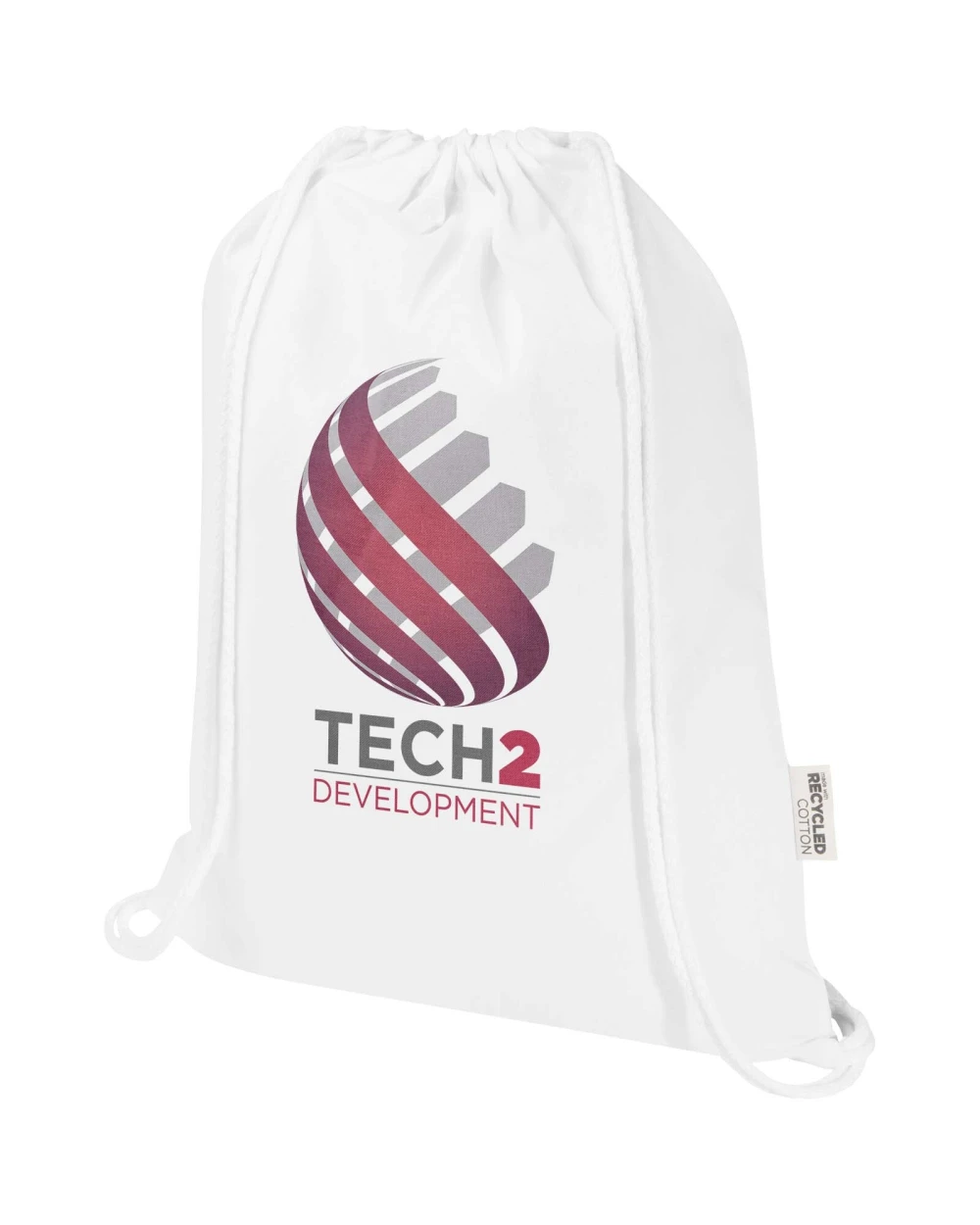 4DO Peru Blend 180 g/m² Sportbeutel aus GRS recycelter Baumwolle 5L Taschen personalisierbar