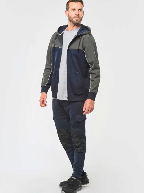 Pantalons à personnaliser WK. DESIGNED TO WORK Pantalon molleton cargo écoresponsable homme 