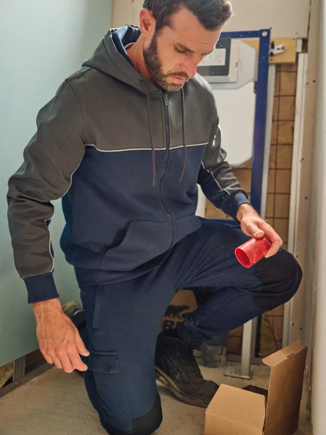 Pantalons à personnaliser WK. DESIGNED TO WORK Pantalon molleton cargo écoresponsable homme 