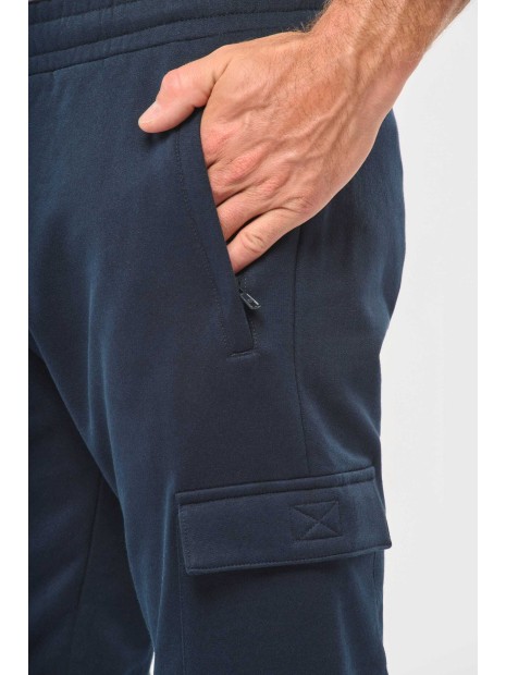 WK. DESIGNED TO WORK Pantalon molleton cargo écoresponsable homme  personnalisable