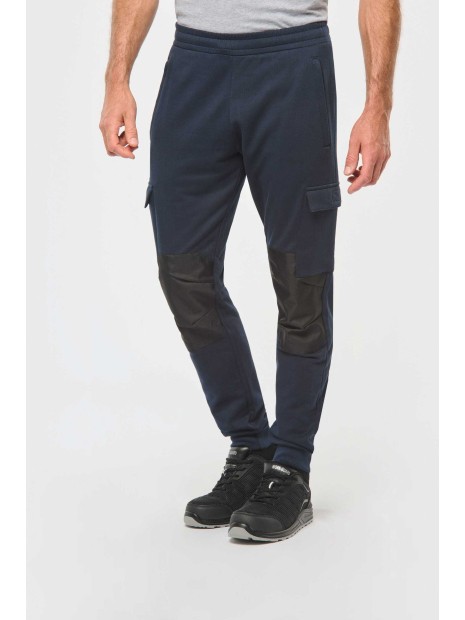 WK. DESIGNED TO WORK Pantalon molleton cargo écoresponsable homme  personnalisable