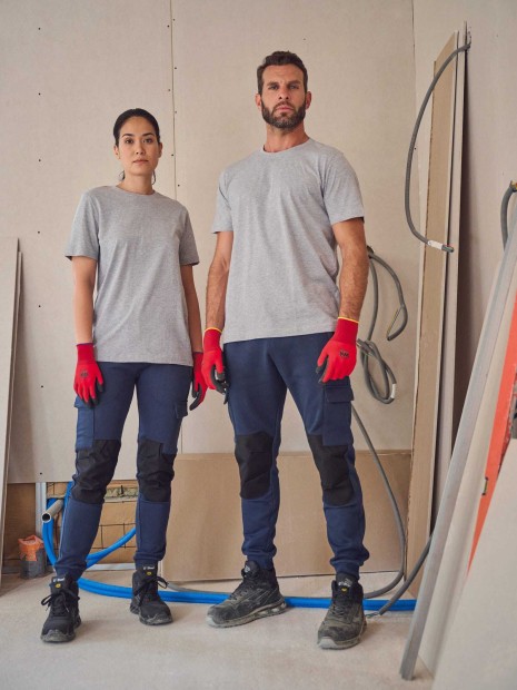 Pantalons à personnaliser WK. DESIGNED TO WORK Pantalon molleton cargo écoresponsable homme 