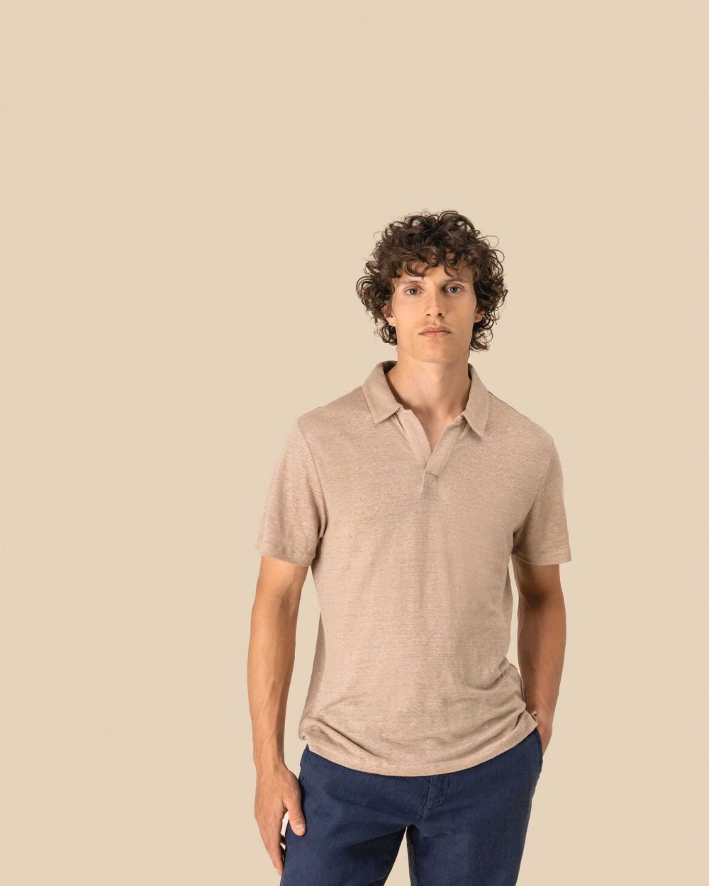 Polo's SPASSO Linnen herenpolo voor bedrukking &amp; borduring