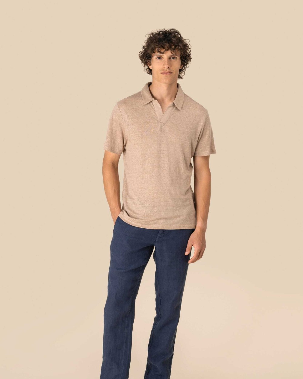 Polo's SPASSO Linnen herenpolo voor bedrukking &amp; borduring