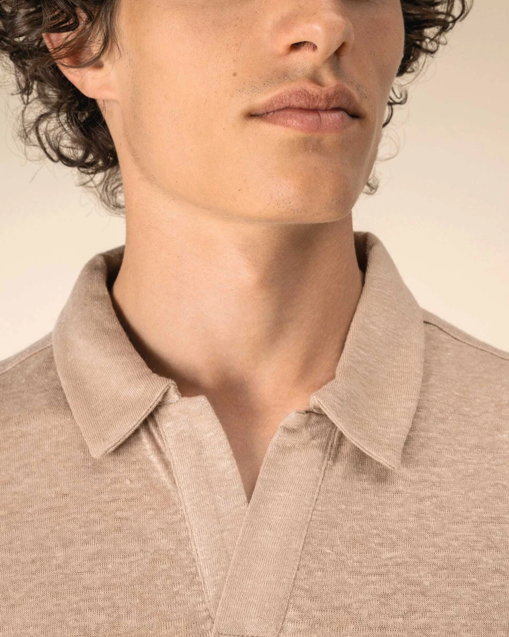 Polos personnalisable SPASSO Polo en lin homme