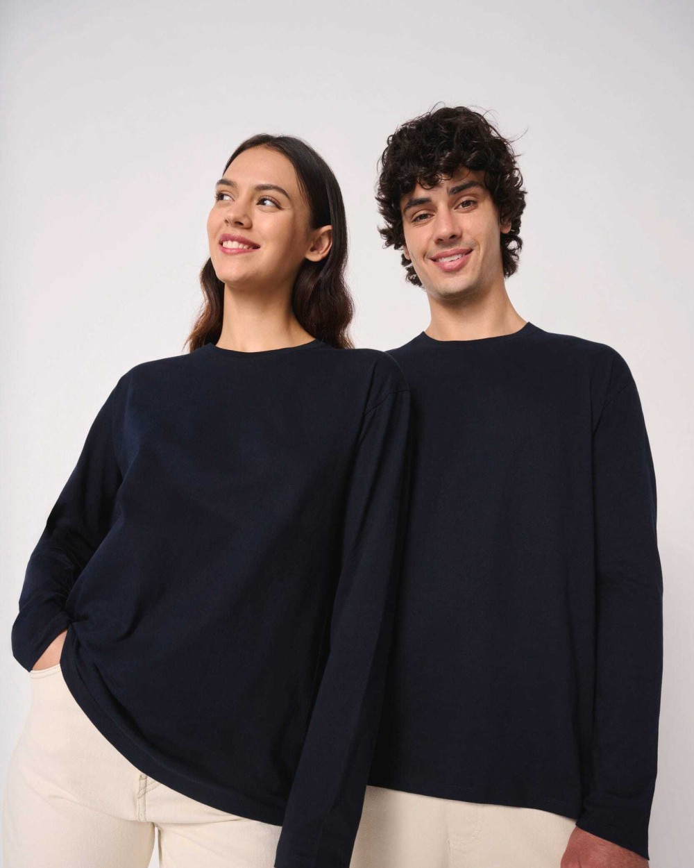 T-shirts IDEAL BASIC BRAND iDeal150 uniseks T-shirt LSL voor bedrukking &amp; borduring