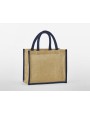 Tote bags WESTFORDMILL NATURAL STARCHED JUTE MIDI TOTE voor bedrukking &amp; borduring