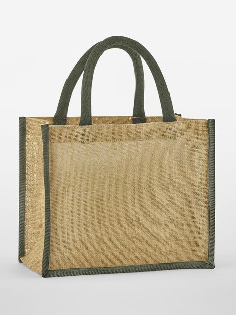 Tote bags à personnaliser WESTFORDMILL NATURAL STARCHED JUTE MIDI TOTE 