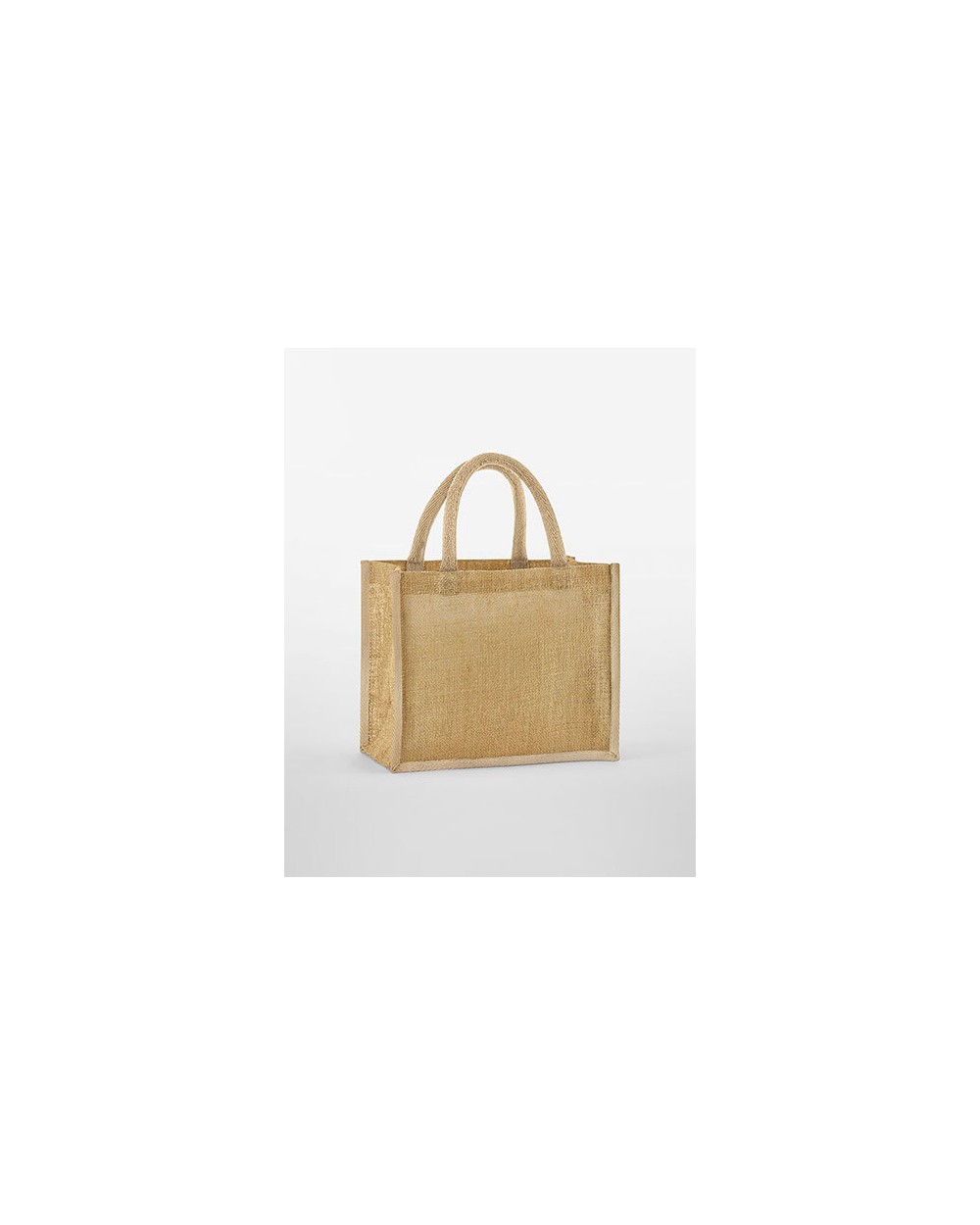 Tote bags WESTFORDMILL NATURAL STARCHED JUTE MIDI TOTE voor bedrukking &amp; borduring