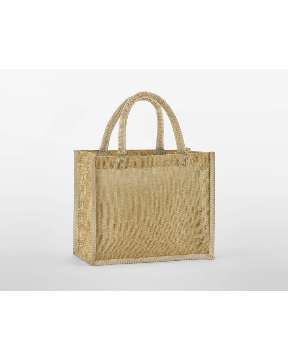 Tote bags WESTFORDMILL NATURAL STARCHED JUTE MIDI TOTE voor bedrukking &amp; borduring