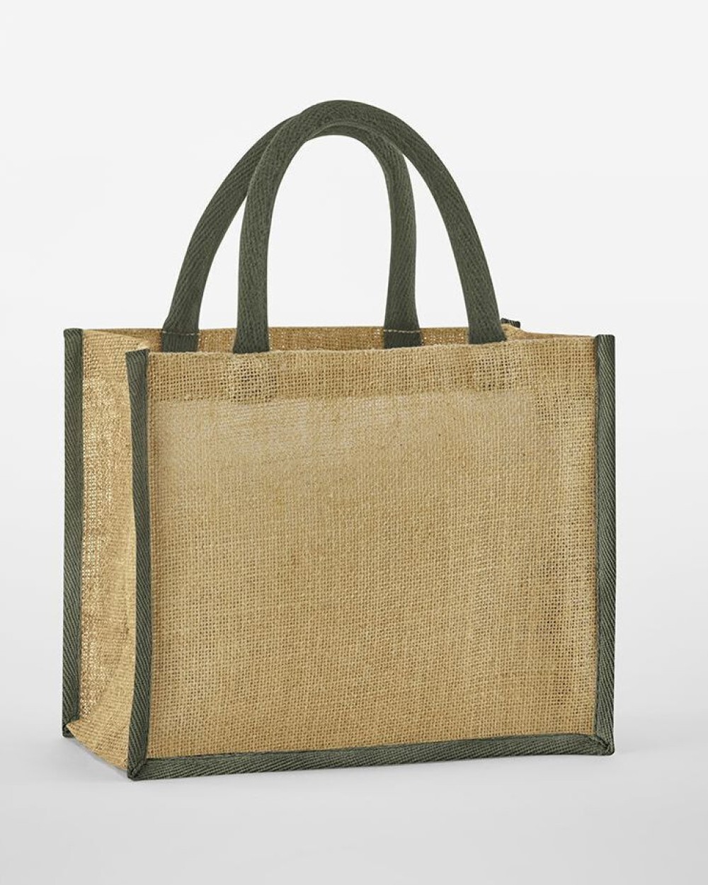 Tote bags WESTFORDMILL NATURAL STARCHED JUTE MIDI TOTE voor bedrukking &amp; borduring
