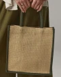 Tote bags WESTFORDMILL NATURAL STARCHED JUTE MIDI TOTE voor bedrukking &amp; borduring