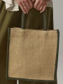 Tote bags à personnaliser WESTFORDMILL NATURAL STARCHED JUTE MIDI TOTE 